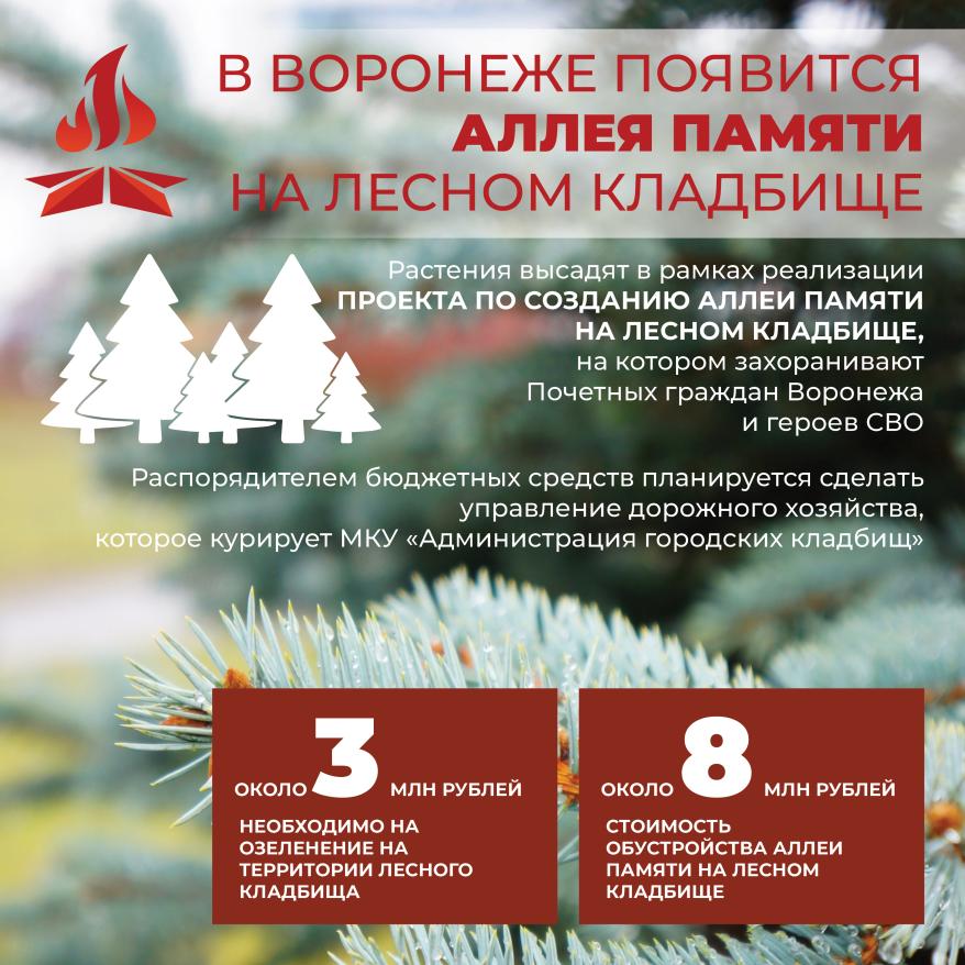 Инфографика Лесное кладбище